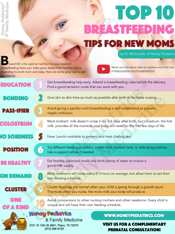 Top 10 Breastfeeding tips for new moms